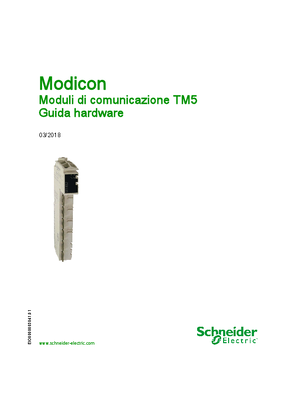 Modicon - Moduli di comunicazione TM5, Guida hardware