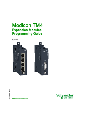 Modicon TM4 - Expansion Modules - Programming Guide