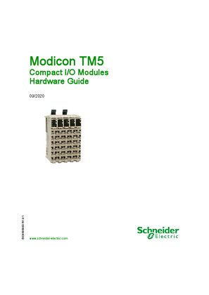 Modicon TM5 - Compact I/O Modules, Hardware Guide