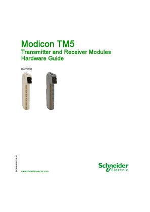 Modicon TM5 - Transmitter and Receiver Modules, Hardware Guide