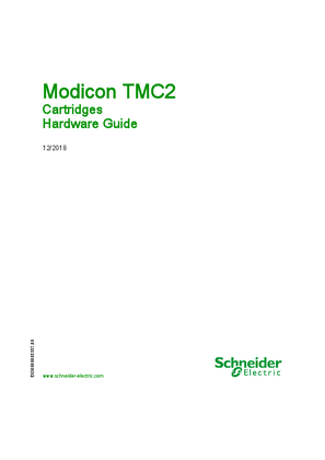 Modicon TMC2 Cartridges, Hardware Guide