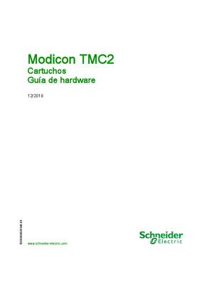 Modicon TMC2 - Cartuchos, Guía de hardware