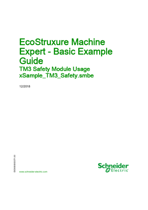 EcoStruxure Machine Expert - Basic Example Guide, TM3 Safety Module Usage xSample_TM3_Safety.smbe