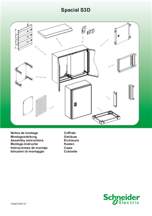 Spacial S3D - Wall Mounted enclosures - Instruction sheet