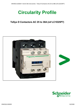 Eoli_Contactors, TeSys D, AC 25 to 38A