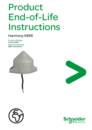 ZBRA1 relay antenna, Product End-of-Life Instructions