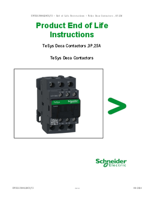 TeSys D Contactors AC 25 to 38A