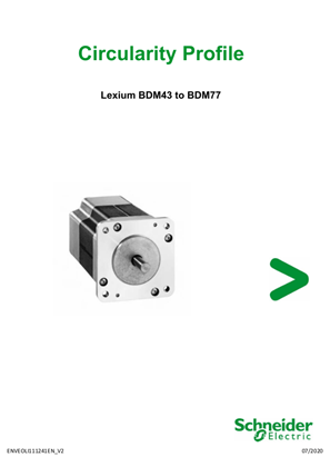 BDM43 to BDM77 Range: 57W to 370W - Lexium motors, Product End-of-Life Instructions