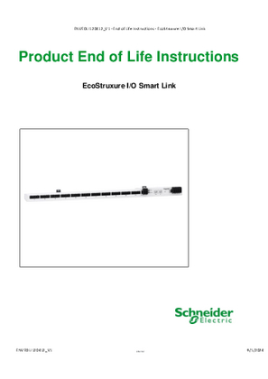 EcoStruxure I/O Smart Link, Circularity Profile, End of Life Instructions