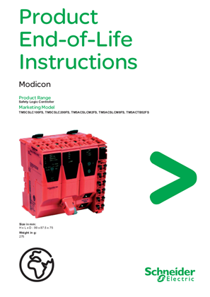 TM5CSLC...FS Safety Logic Controller, Product End-of-Life Instructions