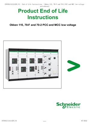 Okken low voltage switchboard - EoLi 