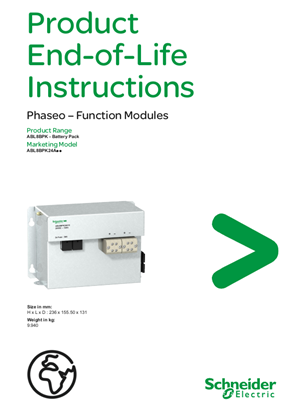 ABL8BPK... Phaseo – Function Module, Product End-of-Life Instructions