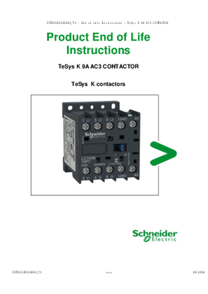 TeSys K 9A AC3 CONTACTOR