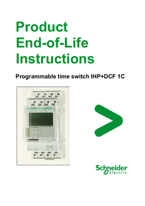IHP - Programmable time switch +DCF 1C - End of life manual