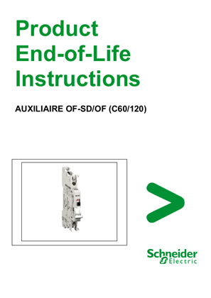 Multi9 - Auxiliary contacts OF-SD/OF for C60 and C120 - Product End-of-Life Instructions