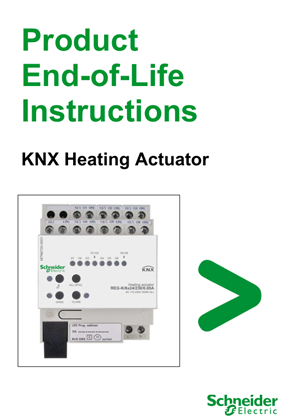 KNX - Heating Actuator - End of life manual