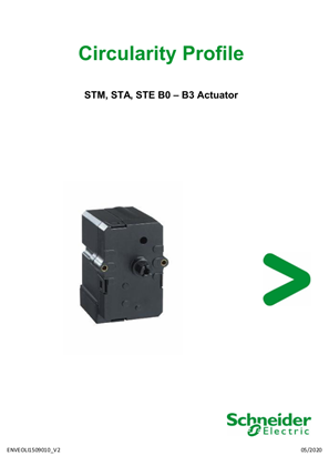 STM, STA, STE B0 – B3 Actuator, Product End-of-Life Instructions