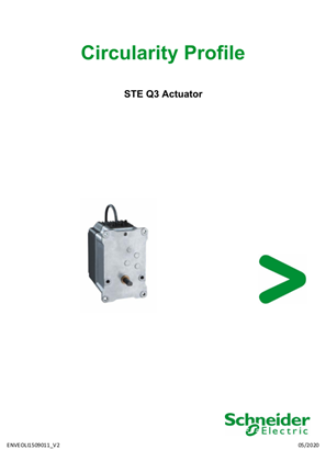 STE Q3 Actuator, Product End-of-Life Instructions