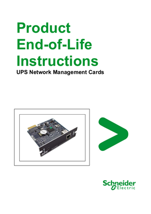 UPS Network Management Card, Circualrity Profile,EOLI, Schneider Electric