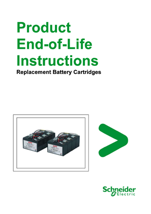End of Life instructions for replacement Battery Cartriges _EN