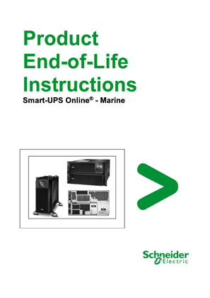 End of Life instructions for Smart UPS Marine _EN