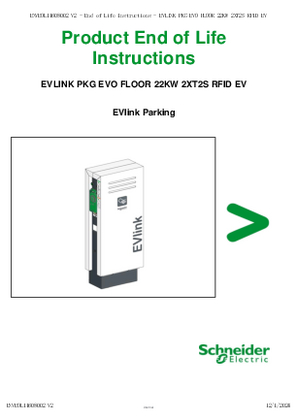 EVLINK PKG EVO FLOOR 22KW 2XT2S RFID EV