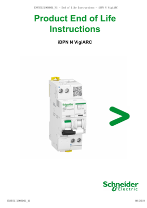 iDPN N VigiARC C20 - Product End of Life Instructions