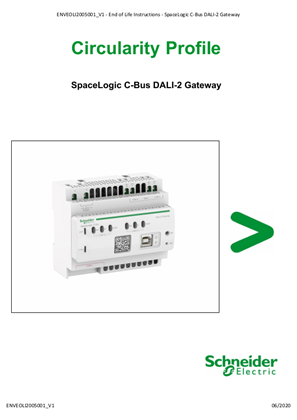 C-Bus DALI Gateway - Product End of Life Instructions