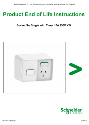 Socket Sw Single with Timer 10A 250V XW