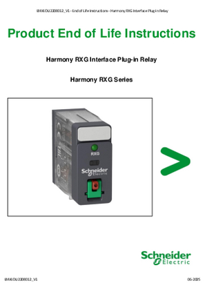 Harmony RXG Interface Plug-in Relay