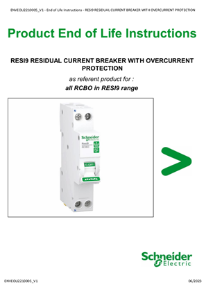 RESI9 RESIDUAL CURRENT BREAKER WITH OVERCURRENT PROTECTION