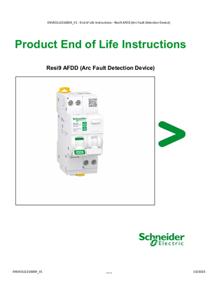 Resi9 AFDD (Arc Fault Detection Device)