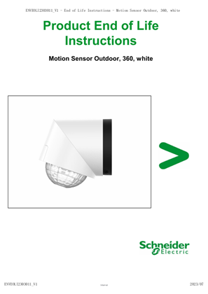 Motion Sensor Outdoor, 360, white