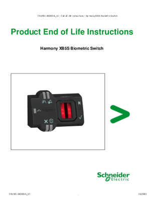 Harmony XB5S Biometric Switch