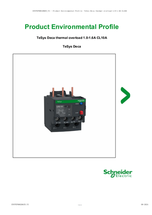 TeSys Deca thermal overload 1.0-1.6A CL10A