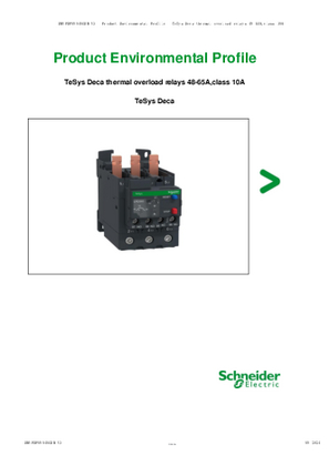 TeSys Deca thermal overload relays 48-65 A-class 10A