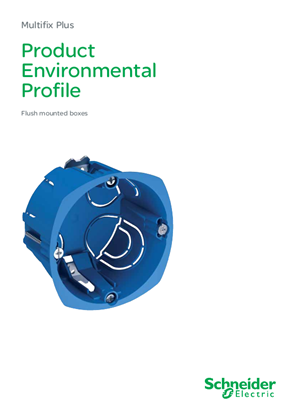 Multifix - Plus, Flush mounted boxes - Product Environmental Profile