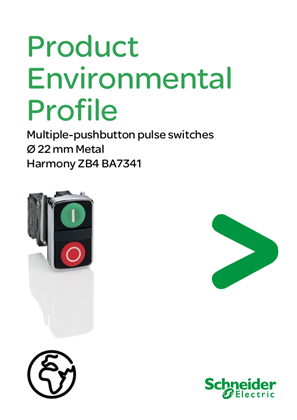 ZB4 BA... Multiple-pushbutton pulse switches Ø 22 mm Metal, Product Environmental Profile