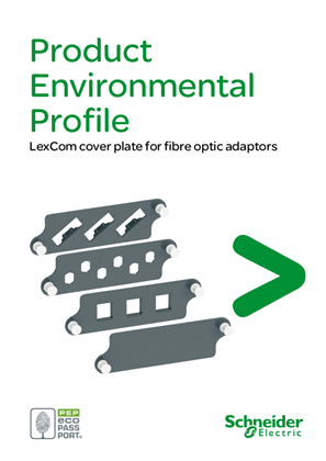 LexCom cover plate for fibre optic adaptors