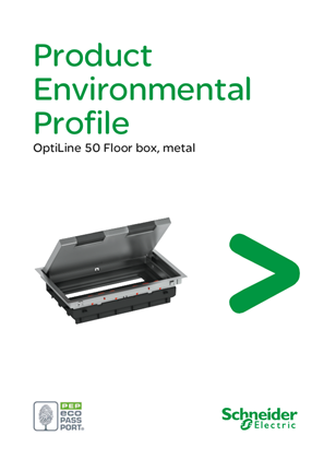 OptiLine - 50 Floor box, metal - Product Environmental Profile