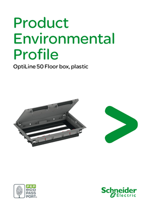 OptiLine - 50 Floor box, plastic - Product Environmental Profile