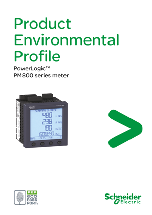 Product environmental profile: PowerLogic™ PM800 series meters