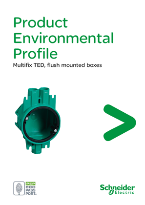 Multifix - TED, flush mounted boxes - Product Environmental Profile