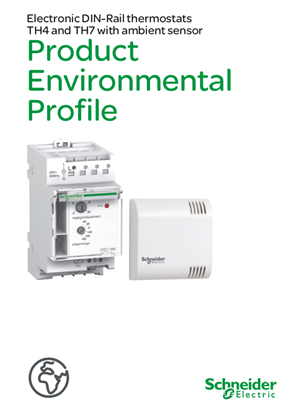 Electronic DIN-Rail thermostats TH4 and TH7 with ambient sensor - Product Environmental Profile