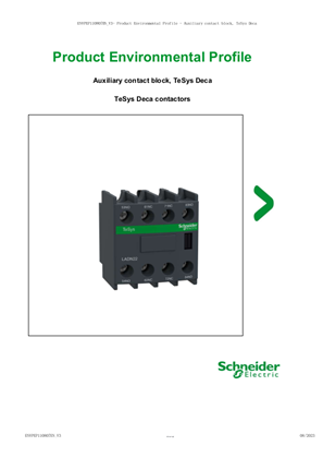 Auxiliary contact block, TeSys Deca