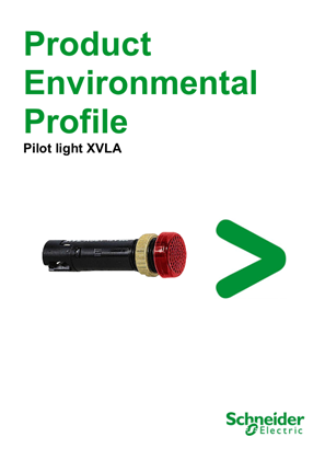 XVLA... LED Pilot light (diam. 8 or diam.12 mm), Product Environmental Profile