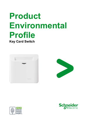 Key Card Switch, Product Environmental Profile