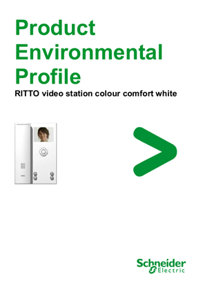 RITTO - Video station colour comfort white - Product Environmental Profile