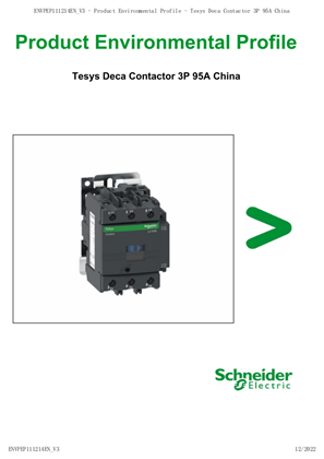 Tesys Deca Contactor  AC 80-95A CHINA