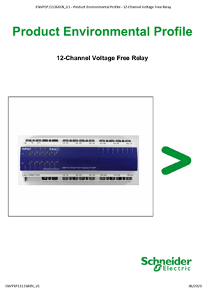 C-Bus, 12-Channel Voltage Free Relay - Product Environmental Profile